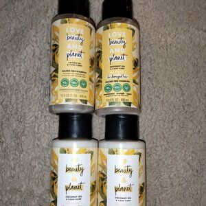 Love Beauty & Planet Shampoo & Conditioner for Damaged Hair 13.5fl oz Total New